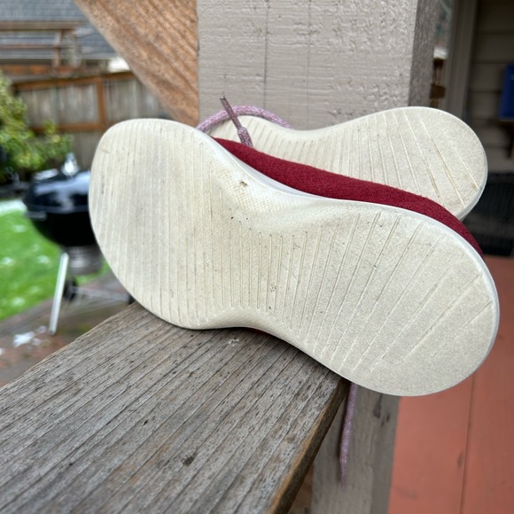 Allbirds Red Wool shoes Sz 8 - Picture 4 of 6
